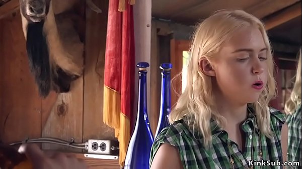 Hot bum blonde assfuck fucked in saloon