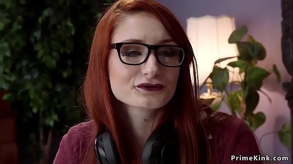 Master rectal fucks maid and red-haired stunner