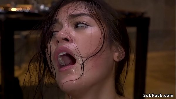 Hairy tramp ass fucking banged in b. restrain bondage