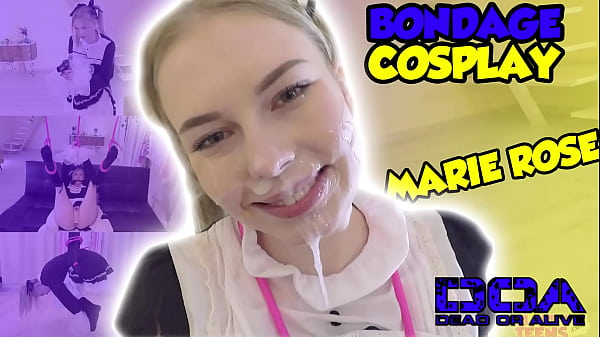 Blonde Costume play Teenage Spy missionary with Shibari Restrain bondage Wire Mimi Cica Trailer#3