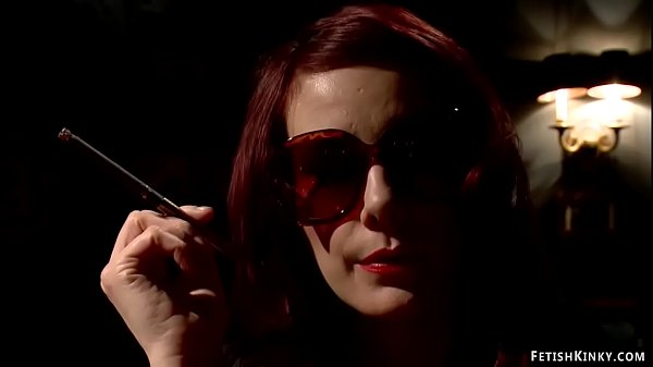 Sandy-haired actress paddles tied